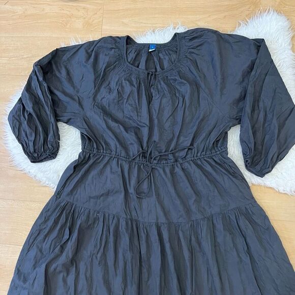 Old Navy Women’s Gray Boho Tiered midi Dress, plus size XXL - Picture 5 of 8